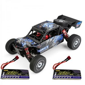 Wltoys 124018 1:12 RTR Upgraded 7.4V 2600mAh 2.4G 4WD 60km/h Metal Chassis RC Car Vehicles Models Two/Three Batteries