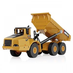 shopping מכוניות וכלי רכב HUINA 7713-1 1/50 Scale Alloy Hydraulic Dump Truck Diecast Model Engineering Digging Toys