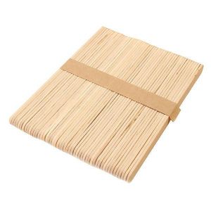 shopping מכוניות וכלי רכב 50Pcs A Bundle of Ice Cream Sticks 140 * 10 * 2 mm Ecru Popsicle Sticks