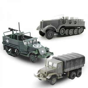 1/72 4D World War II Germany Armored Carrier Military Assembled Model Toys