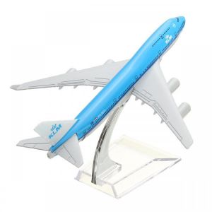 NEW 16cm Airplane Metal Plane Model Aircraft B747 KLM Aeroplane Scale Airplane Desk Toy