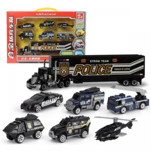 7 Pcs Alloy Diecast Truck Car Model Set Toy Vehicle for Kids Christmas Gift