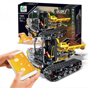 shopping רובוטים MoFun DIY 2.4G Block Building Programmable APP/Stick Control Voice Interaction Smart RC Robot Car