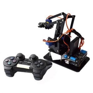 Acrylic Remote Control Robot Arm 4DOF With  PS2 RC Robot Toys
