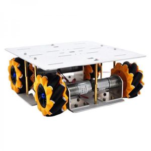 D-30 DIY Smart 4WD RC Robot Car Chassis Base With Omni Wheels DC 12V 1:46 Motor