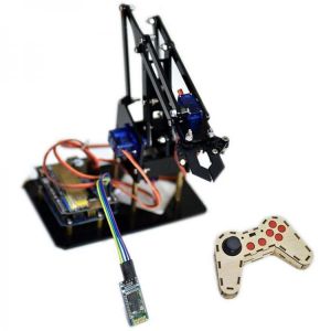 DIY STEAM  Smart RC Robot Arm Acrylic Educational Kit With Servos