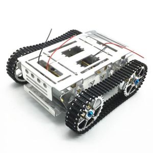 DIY Aluminium Alloy Tracked RC Robot Chassis Tank Car With Crawler Set