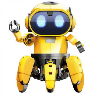 Pro&#039;sKit GE-893 STEAM DIY AI Smart RC Robot Infrared Evades Bonds Walking ABS Robot Toy