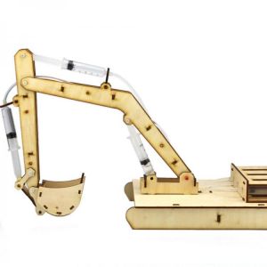 DIY STEAM Wooden Hydraumatic Grab Digger RC Robot Toy  Educational Kit