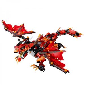 MoFun Red Battle Dragon 2.4G 4CH RC Robot Infrared Control Block Building Assembled Robot Toy Gift