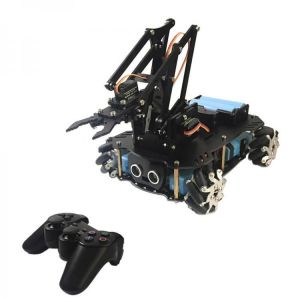 PI Master&#039; Robot DIY Programmable Ultrasonic Avoidance With Omni Wheels Smart RC Robot Arm Tank Compatible