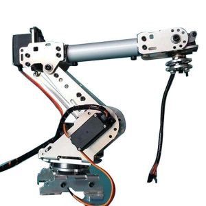 KDX DIY 6DOF Aluminum Robot Arm 6 Axis Rotating Mechanical Robot Arm Kit With 6 PCS Servo