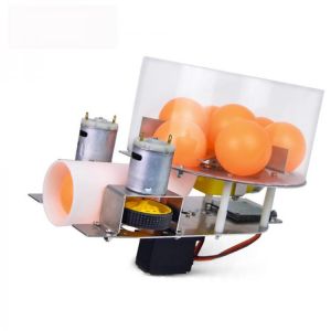Xiao R Versus Fort Ping Pong Tank 5M Shooting Range 180&deg; Rotation Ball Pitching Machine Robot Toy