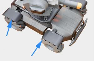 CNC Wheel Splash Guard Fender For DJI RoboMaster S1 RC Robot