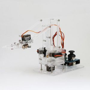 DIY Colorful Mechanical Robot Arm Kit with Infrared Controller Metal Servo for