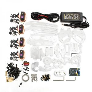 KDX DIY 6DOF Aluminum Robot Arm 6 Axis Rotating Mechanical Robot Arm Kit With 5 Servos