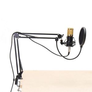 shopping כלי נגינה BM800 Condenser Microphone Dynamic System Kit Shock Mount Boom Stand Studio Pro