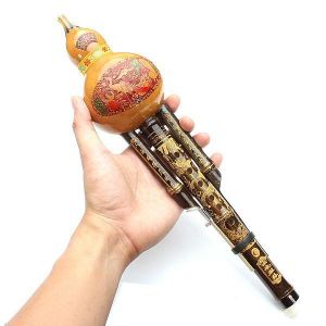 Natural Bamboo Gourd Cucurbit Flute C Tone Chinese Minority Instrument