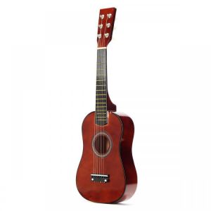 23 Inch 6-String Brown Basswood Ukulele Mini Musical Instrument For Children