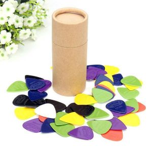Celluloid 0.58/0.71/0.81/0.96/1.2/1.5mm 50pcs Colorful Guitar Picks