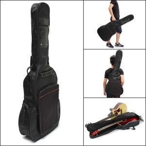 41&quot; Thick Padded Guitar Bag Carry Case Double Shoulder Straps Black