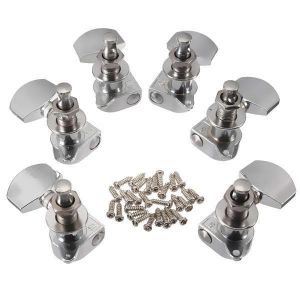 Chrome Guitar String Tuning Pegs Heads Acoustic 6 PCS Right Left