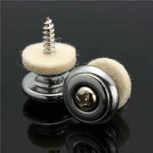 2pc Mushrooms Shape Round Head Guitar Bass Strap Buttons Locks Guitar Parts Strap Pin