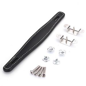 Brown Black Leather Amplifier Handle Raised Center for Fender Amp