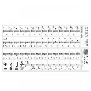Piano Keyboard Musical Note Sticker for 61 Keys Electronic Keyboard Piano