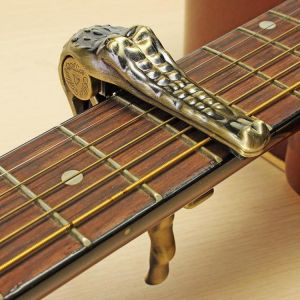 Alice Crocodile Style Zinc Alloy Guitar Capo for Folk Wood Guitar Electric Guitar
