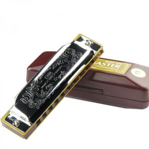 shopping כלי נגינה SUZUKI&#039; Folk Master 1072 10 Hole 20 Tone Diatonic Blues Harmonica