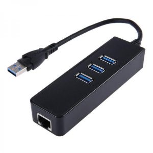 shopping לפטופים ואביזרים USB 3.0 to 3 Port USB 3.0 Hub Adapter 10GBit/s Gigabit Ethernet for PC Laptop No Need Driver