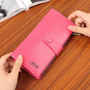 New Fashion Women High Quality PU Leather Long Wallet Handbag Card Holder Coin Purse