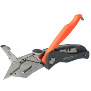 Sheffield Heavy Duty Utility Cutter SK5 Multifunctional Foldable Pocket Cutter DIY Craft Paper Leather Cutter Art Work Cutting too