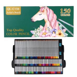 QiLi QL-C150 150 Colors Wood Colored Pencils Artist Painting Oil Color Pencil For School Drawing Sketch Pens Art Supplies Statione