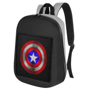 LED Screen Dynamic Backpack DIY Backpack WiFi LED City Walking Advertising BackBag