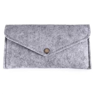 Wool Felt Pencil Pen Case Multifunction Cosmetic Makeup Bag Large Capacity Pouch Purse Storage Bag
