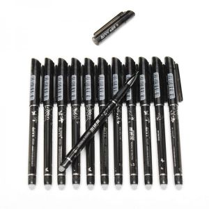 shopping ציוד משרדי 12pcs 0.5mm Erasable Gel Pens Smooth Writing Pens For Elfinbook Notebook Use Office School Supplies