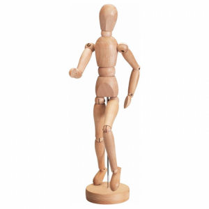 1 Pc 5.5/8/12 Inch Painting Sketch Wooden Man Model Artist Movable Limbs Doll Wood Carving Man Wooden Toy Art Draw Action Figure M