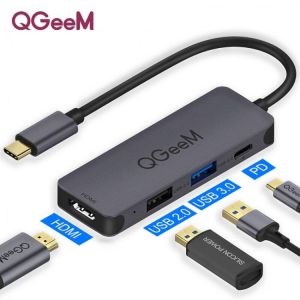 shopping ציוד היקפי למחשב מפצל מתאם QGEEM USB-C Hub