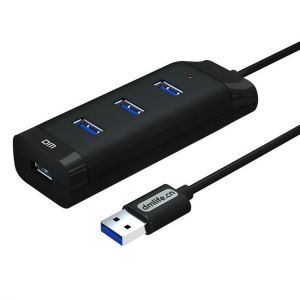 shopping ציוד היקפי למחשב DM CHB007 4 ports USB3.0 Hub 5Gbps Extender Extension Connector USB Hub with 120cm Cable