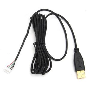 shopping ציוד היקפי למחשב USB Gold Plated Replacement Gaming Mouse Cable For Razer DeathAdder