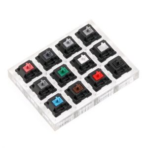 shopping ציוד היקפי למחשב 12 Key Cherry Switch Keyboard Switch Tester with Acrylic Base and Clear Keycaps