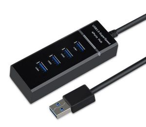 shopping ציוד היקפי למחשב USB 3.0 High Speed 4 Ports HUB Splitter Adapter