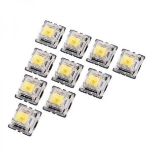 shopping ציוד היקפי למחשב 10PCS Pack 3Pin Gateron Linear Yellow Switch Keyboard Switch for Mechanical Gaming Keyboard