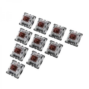 shopping ציוד היקפי למחשב 10PCS Pack 3Pin Gateron Tactile Brown Switch Keyboard Switch for Mechanical Gaming Keyboard