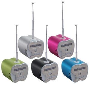 Mini Apple Shaped USB/TF Card LED FM Radio Speaker