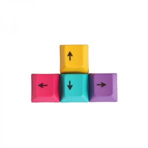 4Pcs a Set CMYK Color OEM Profile PBT Dyesub Keycaps WASD Arrow Key Direction Keycap Set