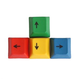 4Pcs a Set OEM Profile RGBY Color PBT Dyesub Keycaps WASD Arrow Key Keycap Set