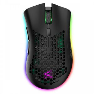 shopping ציוד היקפי למחשב Free-wolf X3 2.4G Wireless Rechargeable Mouse Hollow Honeycomb 2400DPI 7 Buttons Ergonomic RGB Optical Mice for Computer Laptop PC